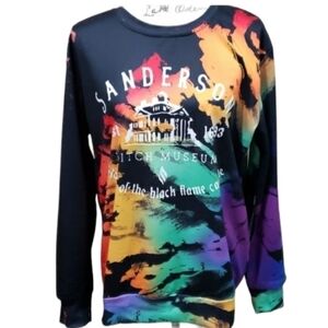 Hocus Pocus Theme Long Sleeve Sweatshirt Style  Top